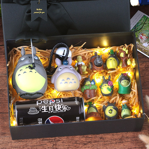 宫崎骏龙猫摆件手办礼盒生日礼物女生送朋友女孩创意手办新年玩模 - 图3