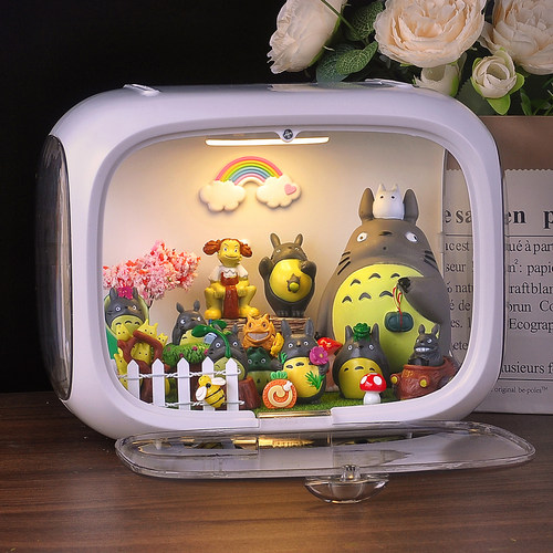 宫崎骏龙猫摆件手办礼盒生日礼物女生送朋友女孩创意手办新年玩模 - 图1