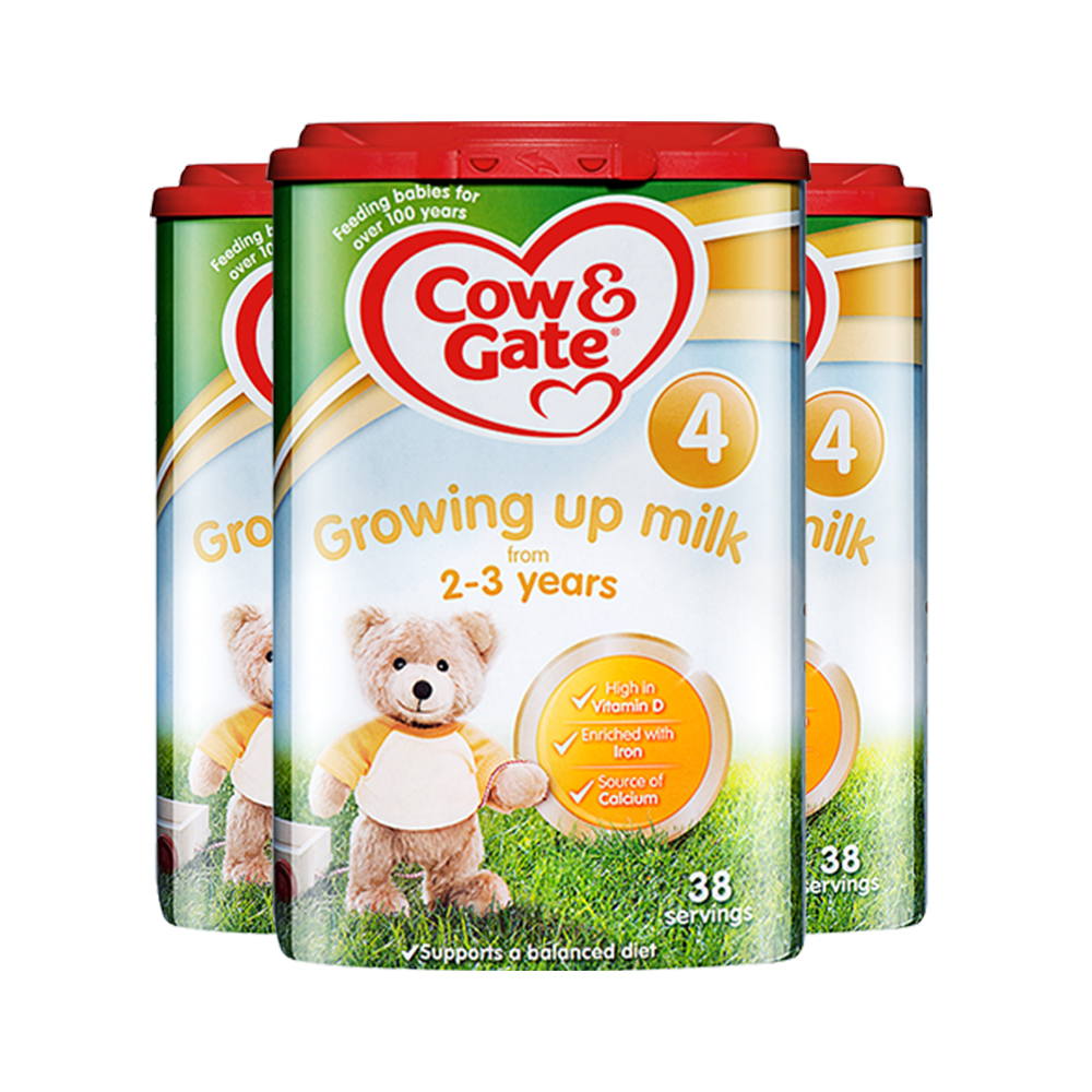 天猫国际进口超市【直营】英国牛栏Cow＆Gate进口婴幼儿奶粉4段（2-3岁）800g*3罐0