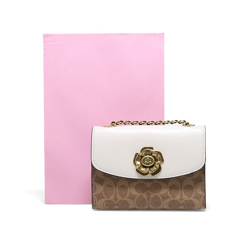 【自营】coach女士山茶花小号链条包 天猫国际自营全球超级店女士包袋