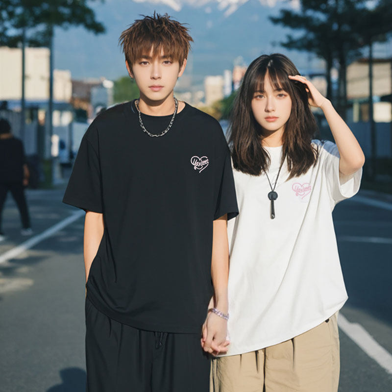 【自营】MLB短袖男装女装情侣装爱心款上衣休闲服时尚潮流圆领T恤,淘宝优惠券,粉丝福利购,淘宝优惠卷