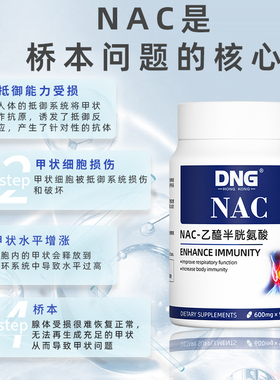 DNG呼吸健康桥本nac乙酰半胱氨酸