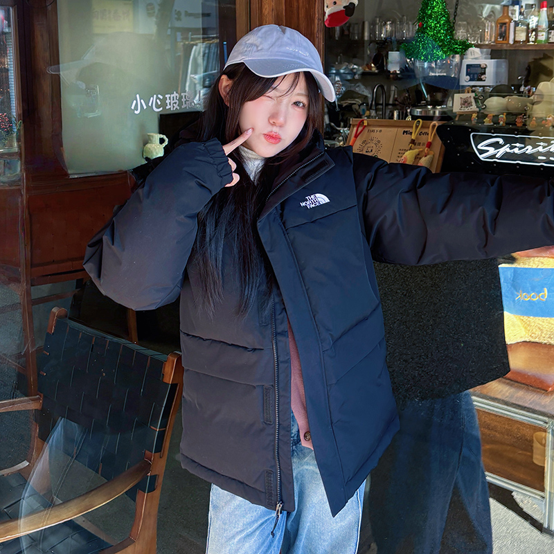 【自营】The north face北面羽绒服男保暖时尚休闲连帽外套鹅绒 - 图2