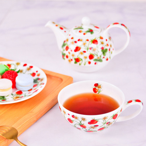 【自营】DUNOON下午茶茶具套装轻奢骨瓷茶杯碟壶礼盒子母壶茶壶 - 图0