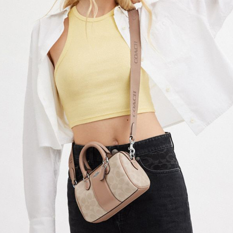 【自营】COACH/蔻驰女款MINI ROWAN系列手提单肩斜挎包