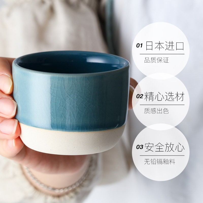 【自营】美浓烧日本进口陶瓷茶杯功夫品茗杯白酒清酒汤吞小杯子 - 图0