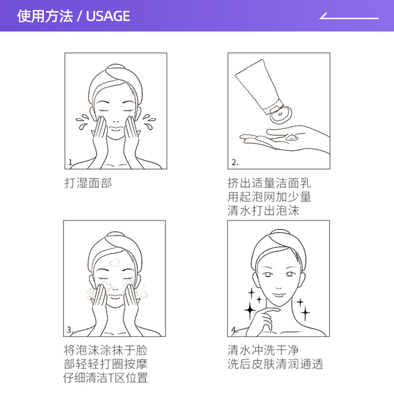 【自营】泰国美丽蓓菲辅酶Q10牛奶氨基酸洗面奶100ml洁面保湿进口 - 图2