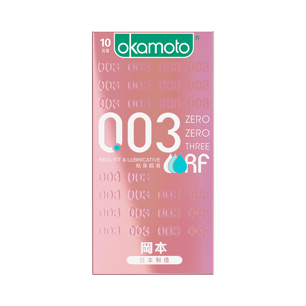 【自营】okamoto冈本003粉金无储精囊官方超薄避孕套男女性专用tt-图0