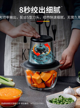 【自营】WMF德国绞肉机家用电动小型多功能自动打肉馅料理机搅拌W