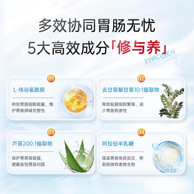 XYMOGEN ທາດປະສົມ glutamine ປັດໄຈກະເພາະລໍາໄສ້