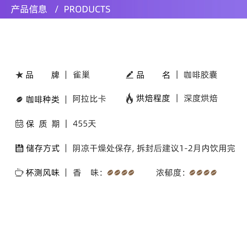 【自营】NESPRESSO雀巢咖啡胶囊 原装进口经典意式浓缩黑咖啡50粒