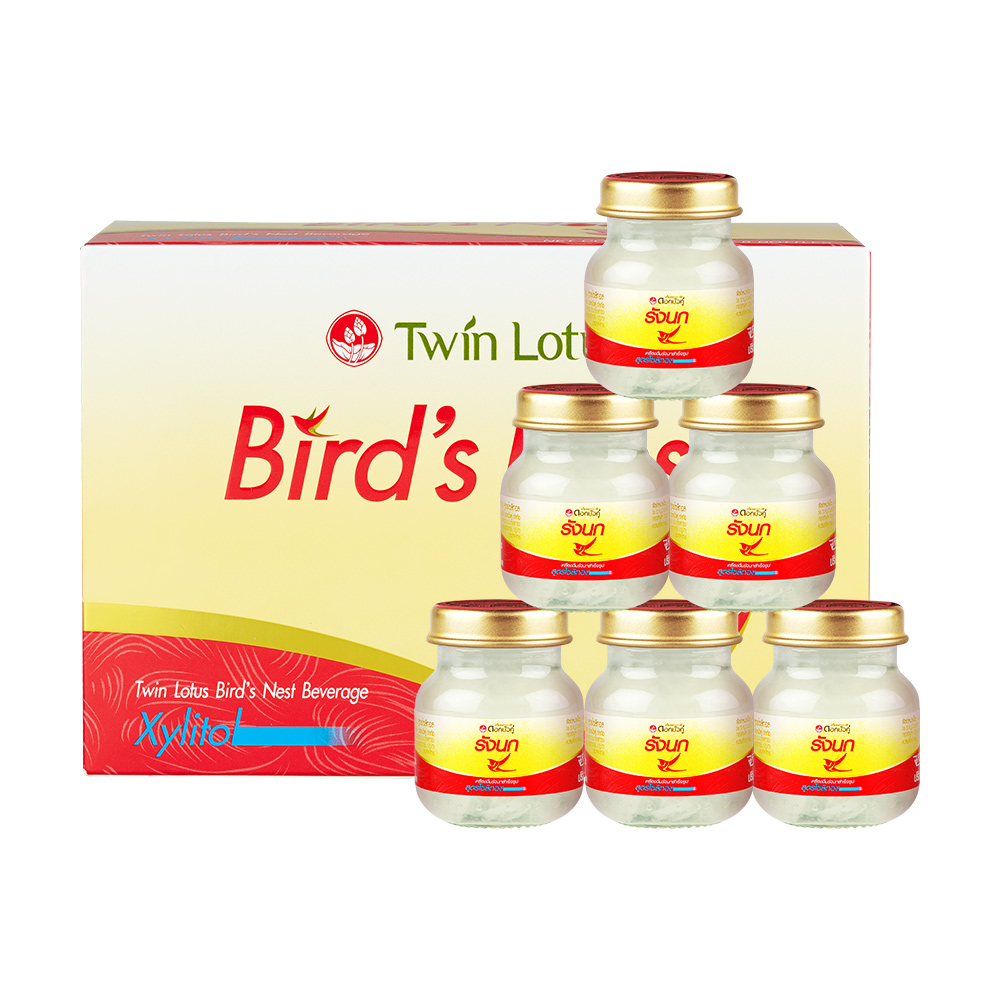 天猫国际进口超市Twin Lotus双莲木糖醇金丝燕燕窝即食45ml*6孕妇营养滋补品无糖0