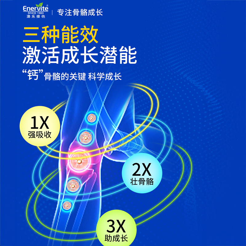 【自营】EnerVite澳乐维他赖氨酸维他命丸牛乳钙儿童学生补锌长高 - 图1