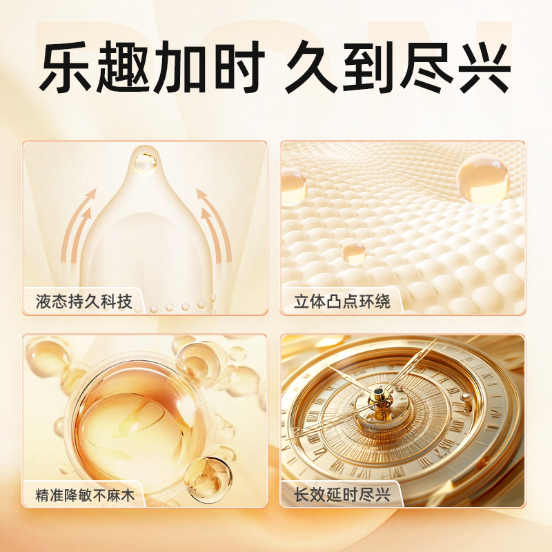 【自营】男用延时避孕安全套持久装刺激阴蒂情趣变态超薄001正品t