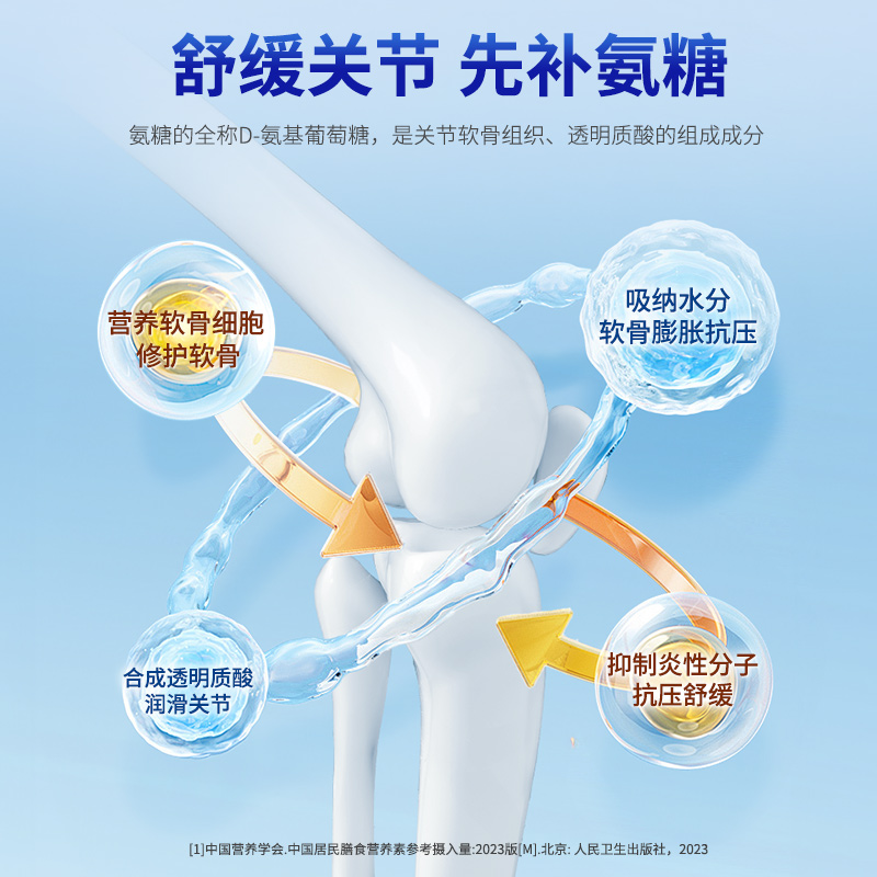 【自营】普丽普莱三倍氨糖软骨素180粒维骨力老人护关节美国进口