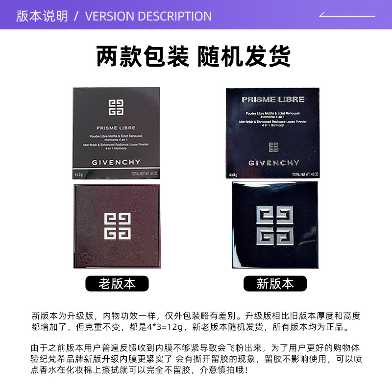 【自营】Givenchy/纪梵希四宫格散粉心无禁忌香水送女友七夕礼物 - 图1