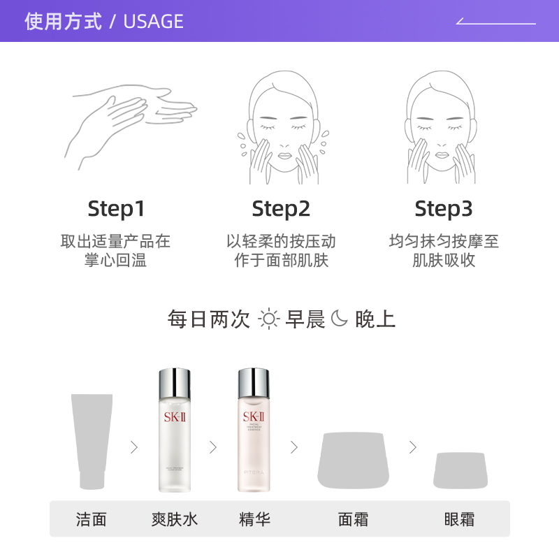 【自营】SK-II护肤套装sk2神仙水清莹露230ml精华补水保湿礼物