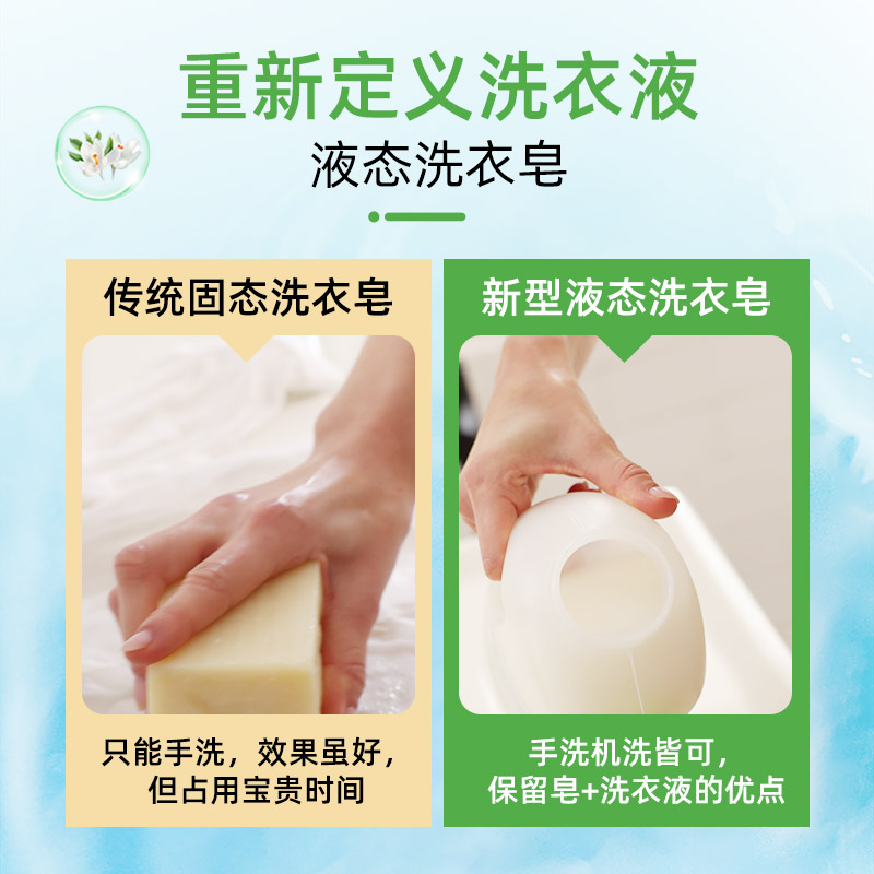 【自营】大公鸡液态洗衣皂洗衣液留香持久1500ml内衣进口衣物丝绸