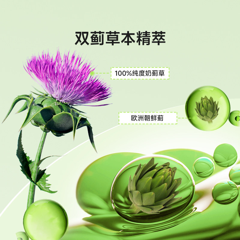 【自营】WonderLab奶蓟草熬夜水飞蓟男女性肝净养片加班胶囊保健