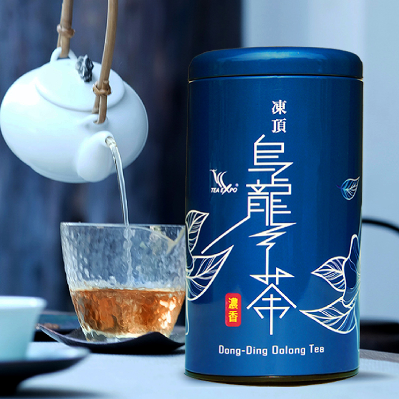 【自营】中国台湾新凤鸣冻顶乌龙铁罐3分火浓香型乌龙茶茶叶300g2