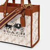 Coach Field22 classic carriage print signature charm tote bag