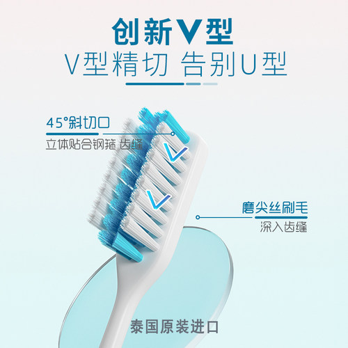 【自营】丹特博正畸牙刷小头软毛矫正牙齿儿童牙膏清洁牙缝刷刷头 - 图3