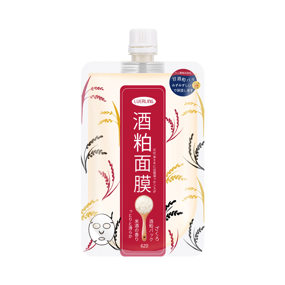 天猫国际进口超市【国内现货】LUERLING酒糟涂抹补水面膜170g日本酒粕滋养提亮肤色0