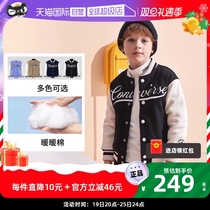 (Self-employed) Converse Childrens Boy Thickened Cotton Clothing Autumn Winter Jacket CUHK Child Warm Baseball Suit Jacket Tide