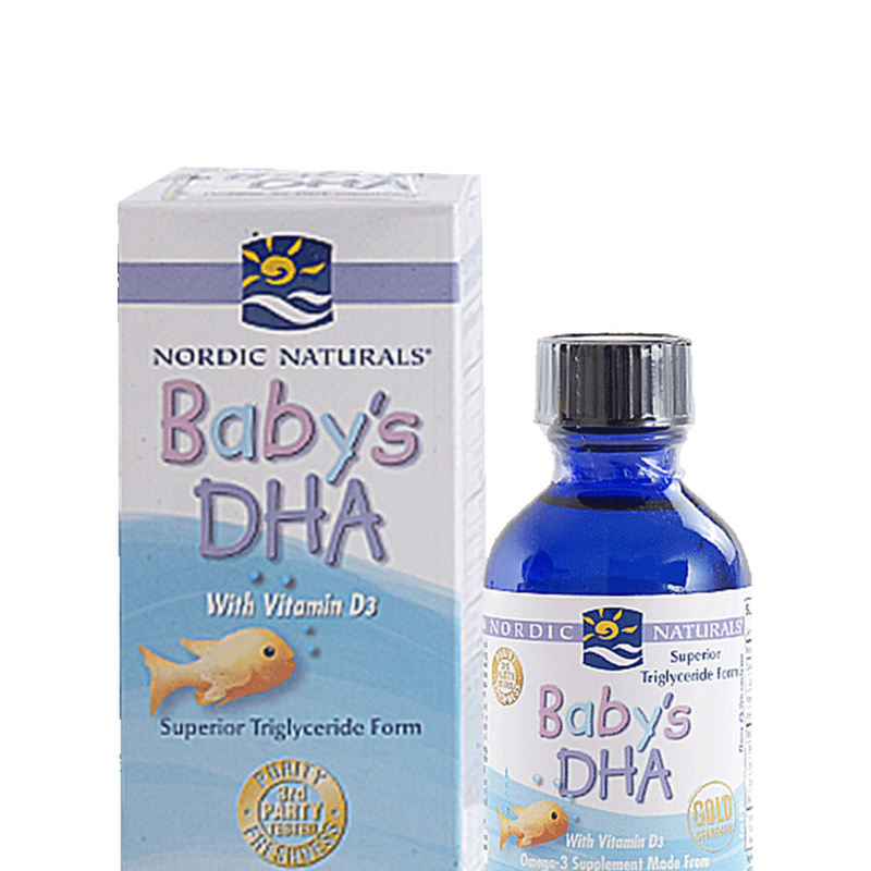 天猫国际进口超市【直营】Nordic Naturals挪威小鱼 婴幼儿鳕鱼油DHA 60ml*4瓶1