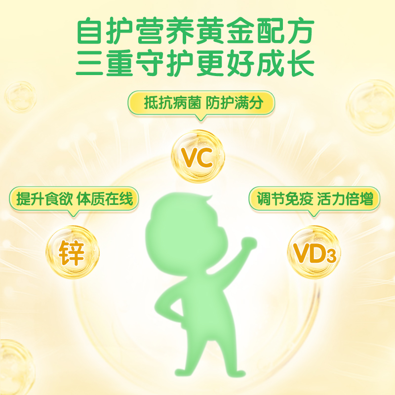 【自营】美国lilcritters丽贵小熊糖儿童VC+锌60粒宝宝维生素软糖 - 图0