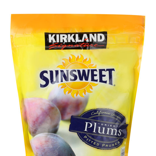 Kirkland imports seedless prunes from the United States