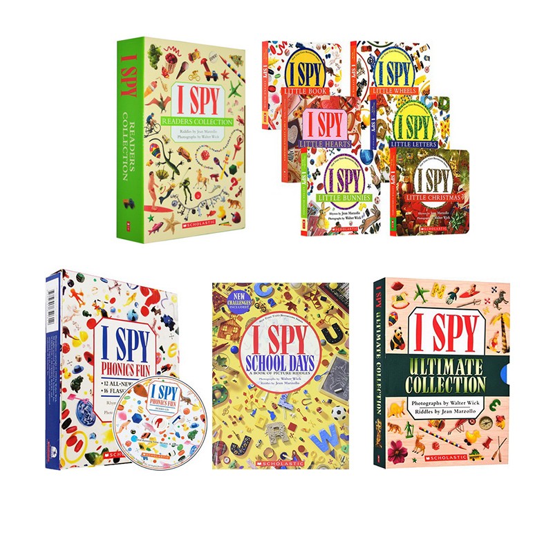 【自营】I Spy Readers Collection 视觉大发现 英文原版大开本礼盒装 英语单词学习 培养专注力绘本 奇妙益智书 亲子互动游戏书 - 图3