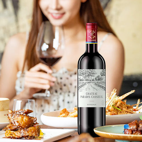 【自营】LAFITE/拉菲法国凯萨天堂古堡葡萄酒750ml*2/礼盒大贸-图2