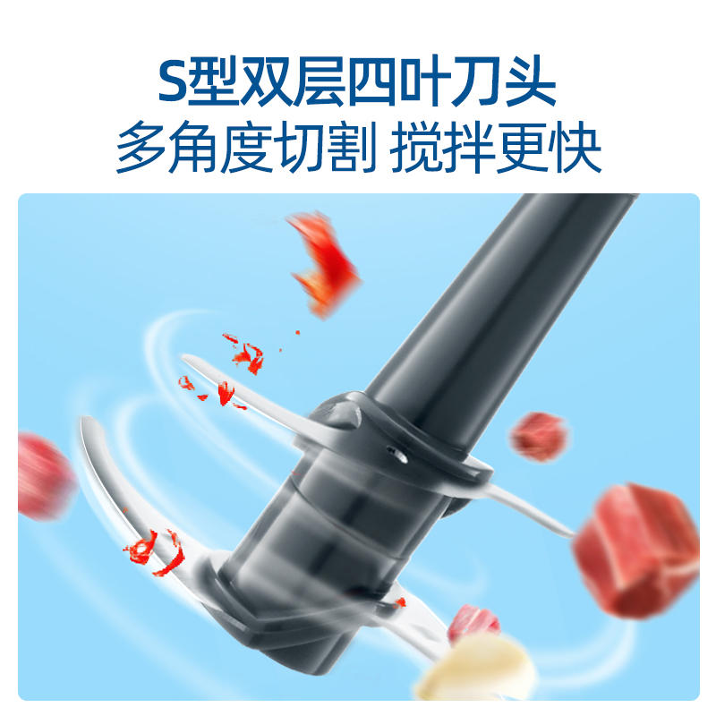 天猫国际进口超市摩飞绞肉机家用电动小型搅拌机多功能碎肉绞菜辅食无线料理机1
