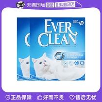 (Self-Employed) EverClean Platinum Drill Imported Bentonite Cat Sand 5 4kg * 2 Packs Version Blue Silver Red Green Petting Speed Gaze