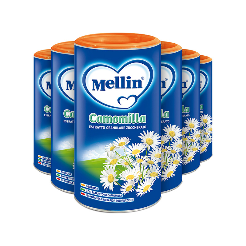 天猫国际进口超市【直营】意大利原装Mellin美林菊花晶菊婴幼儿清火花茶200g*6罐0