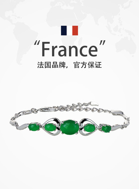 绿玉髓手链女纯银精致轻奢高级感