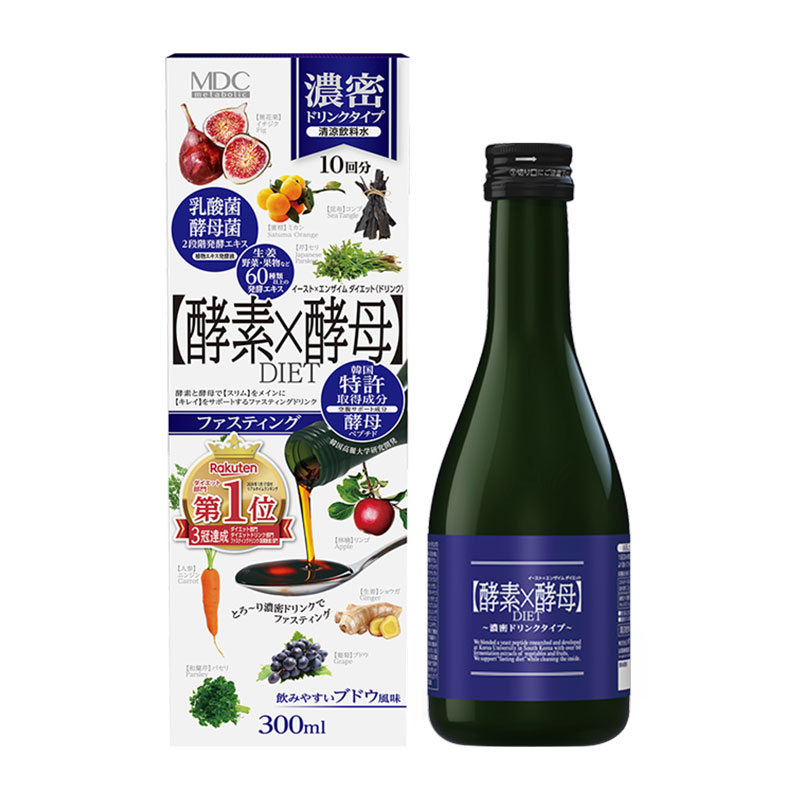 mdc酵母液体300ml/瓶 日本进口清肠原液排宿便代餐饮料酵素酵素液