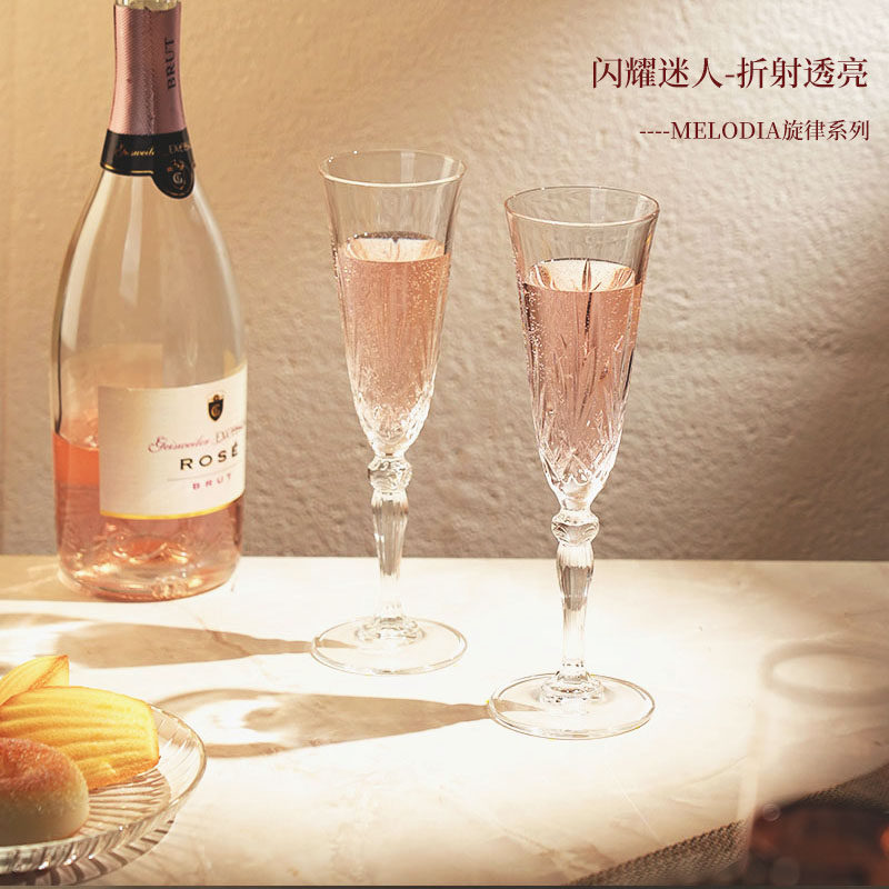 【自营】RCR水晶香槟杯高脚杯高颜值轻奢起泡酒高级新婚礼物礼盒,淘宝优惠券,粉丝福利购,淘宝优惠卷