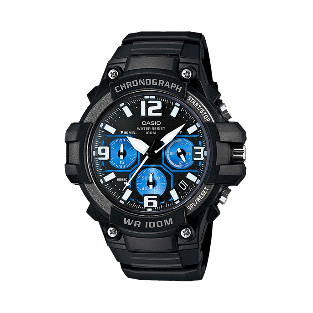 【自营】Casio卡西欧运动防水多功能石英学生手表男表正品MCW-100