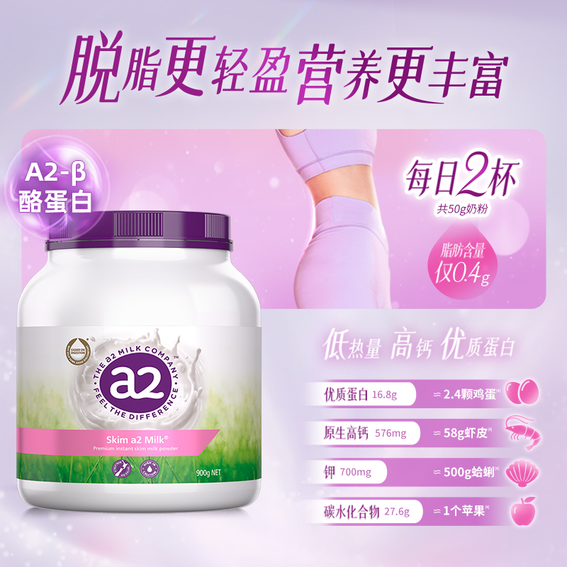 【自营】a2紫吨吨全脂成人奶粉中秋送礼高钙高蛋白全家营养礼盒装