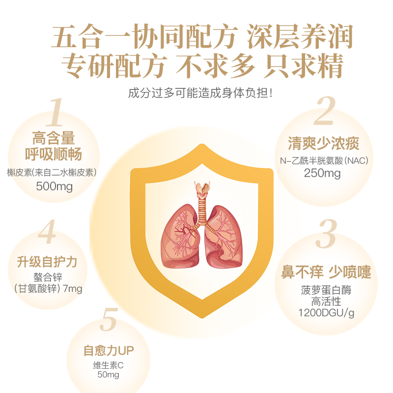 【自营】royal oak皇家橡树英国槲皮素胶囊肺部营养健肺保健品3瓶 - 图1