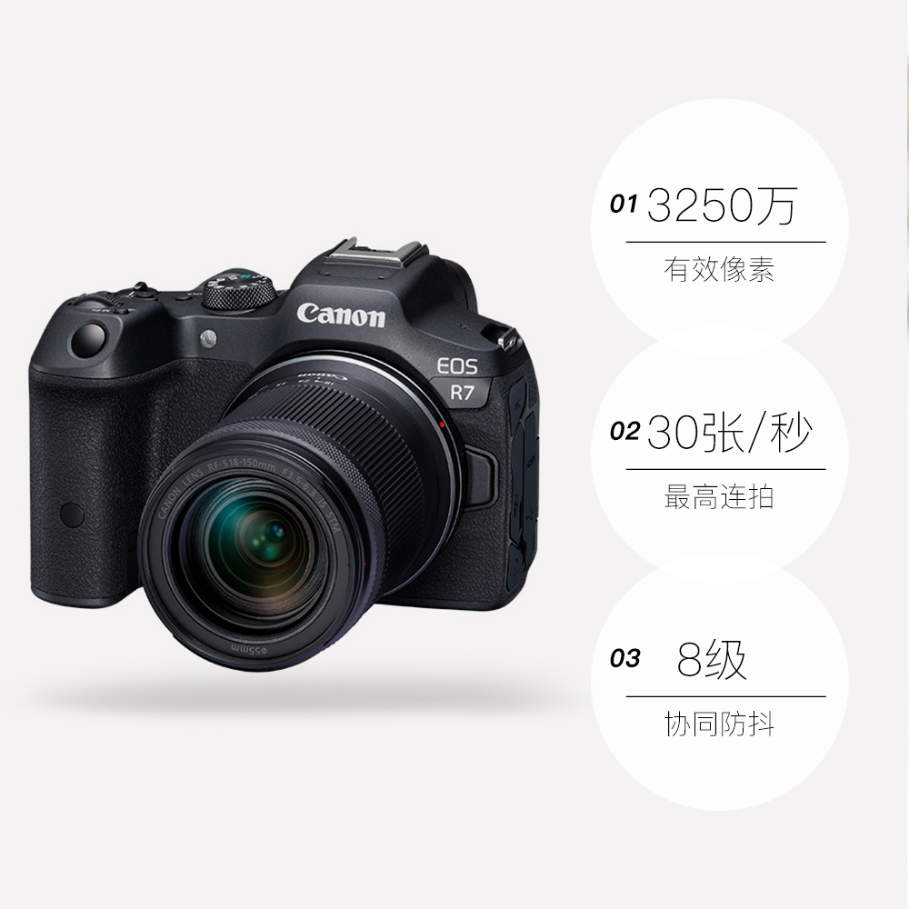 【自营】佳能/canon EOS R7 专微 4K高清数码专业微单相机 R7套机 - 图3