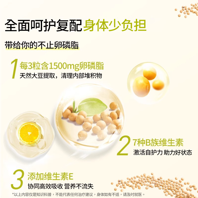 【自营】德国双心大豆卵磷脂软胶囊化中老年心脑血管官方保健品*3 - 图1