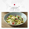 Self-operated Japanese Mino-yaki ribbed ceramic tableware