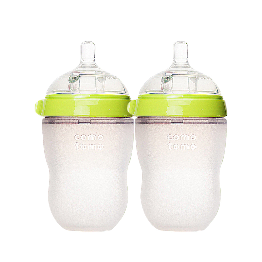 天猫国际进口超市Comotomo可么多么奶瓶婴儿防胀气全硅胶宝宝奶瓶250ML2只装0