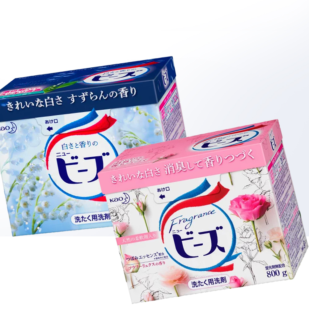 天猫国际进口超市【直营】6盒装 日本进口KAO花王柔软洗衣粉新版800g 粉*4+蓝*21