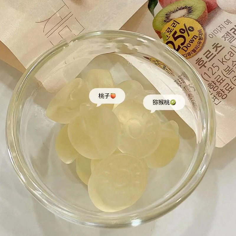 韩国进口乐天zero水蜜桃味果汁软糖奇异果味QQ糖果儿童零食独立装,淘宝优惠券,粉丝福利购,淘宝优惠卷