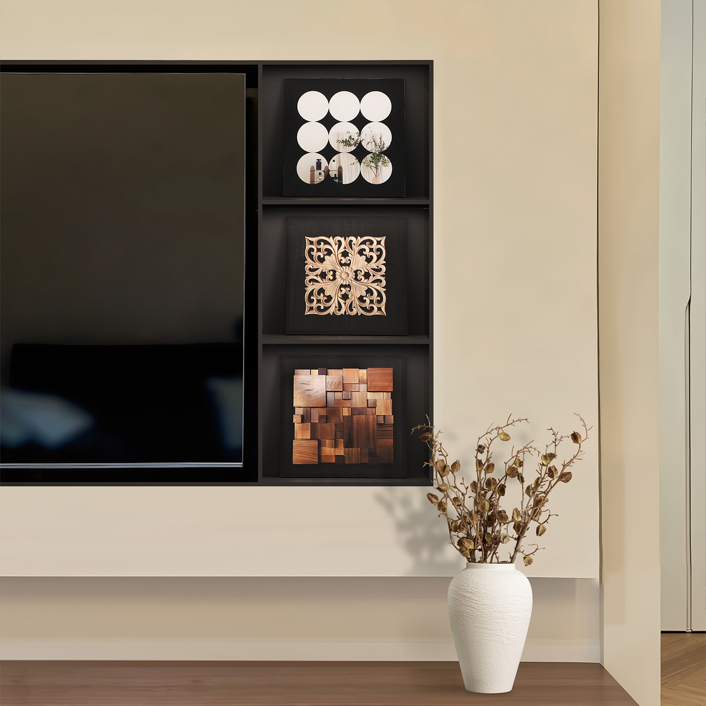 中古风电视柜摆件相框组合套装客厅壁龛装饰品高级感复古酒柜搭配,淘宝优惠券,粉丝福利购,淘宝优惠卷