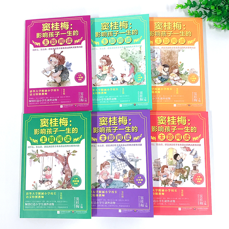 窦桂梅影响孩子一生的主题阅读套装共6册 窦桂梅教你阅读一二三四五六年级小学生语文教学课外暑假书籍义务教育课本小升初少儿儿童 - 图2